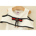 wholesale children's boutique clothes bowknot design casual baby dress